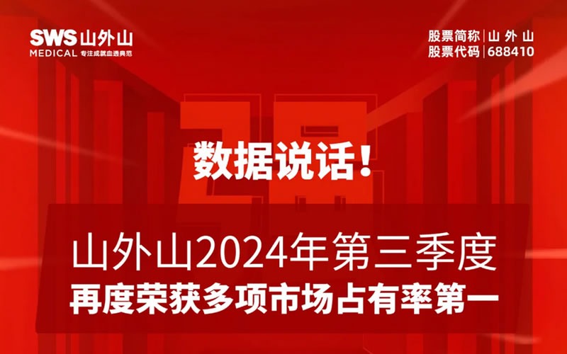 血液凈化龍頭2024年第三季度市場占有率再奪魁！